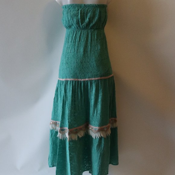 NWT PHO FIRENZE LACE SLEEVELESS MAXI DRESS M  * - Picture 9 of 12